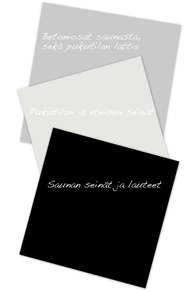 saunan värikartta